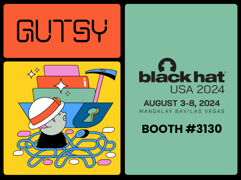 decorative image Blackhat USA and Gutsy logos